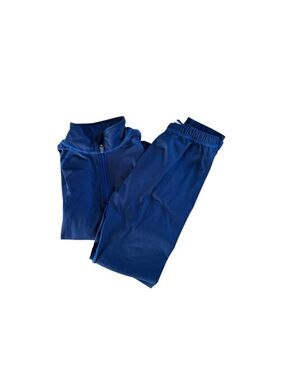 L.L. Bean Kids Navy Blue Track Sweatshirt & Joggers Set